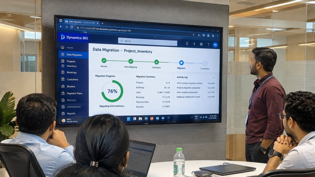 Dynamics 365 data migration for real estate developers